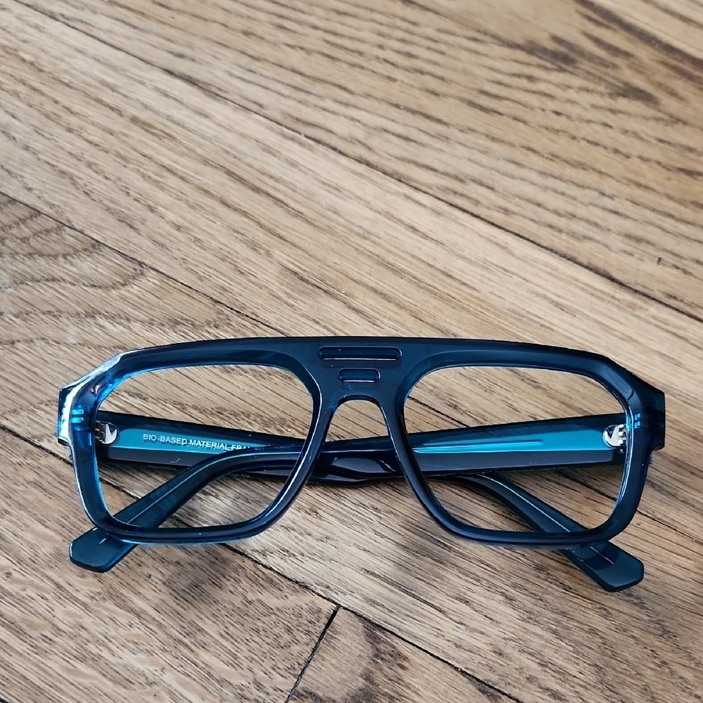 Ray-Ban Corrigan Bio-based Sunglass Frames. Polished Transparent Light Blue - Picture 16 of 16